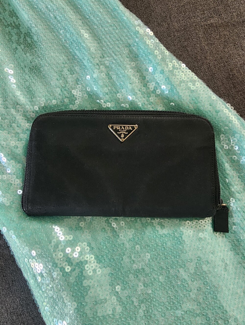 Vintage Prada Nylon Zip Wallet
